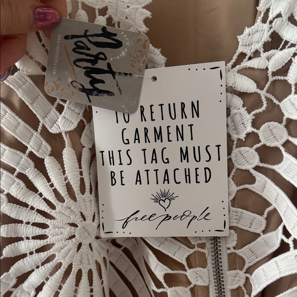 Free People x Saylor Presley mini dress-ivory - Picture 8 of 9